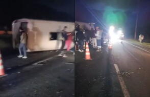 Así fue el accidente de tránsito en sector Alto del Tigre, en vía Tunja-Bogotá: al menos 20 heridos