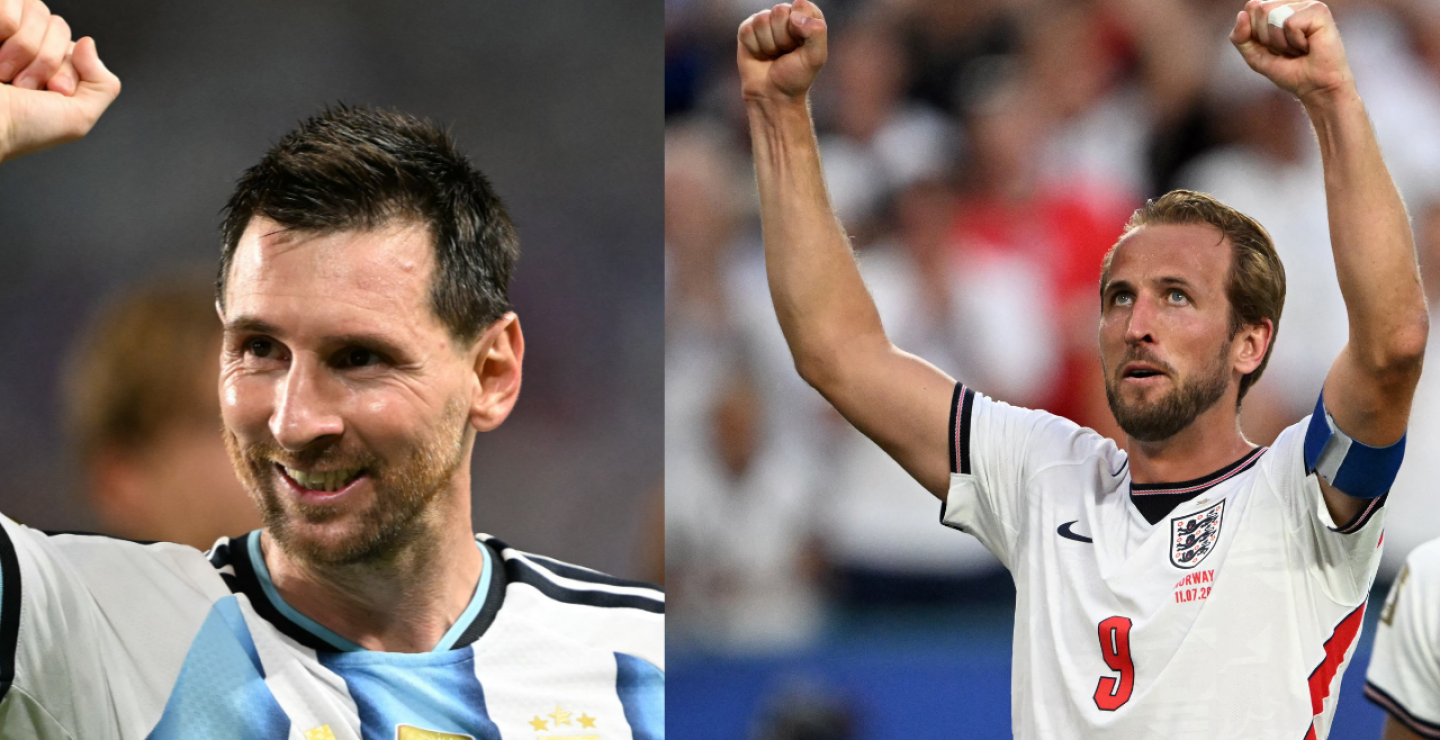 Lionel Messi y Harry Kane