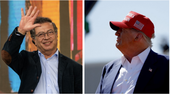 Gustavo Petro y Donald Trump