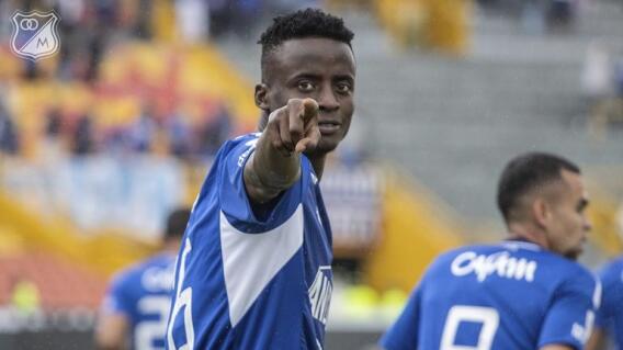 Jader Valencia, jugador de Millonarios F.C. Jader Valencia, jugador de Millonarios F.C.