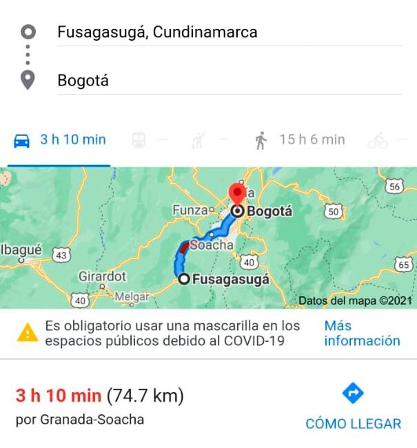 Demoras en la vía Fusagasugá - Bogotá