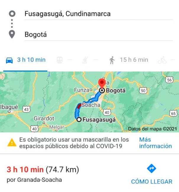 Demoras en la vía Fusagasugá - Bogotá 