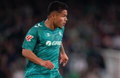 Juan Camilo 'Cucho' Hernández, delantero del Betis. 