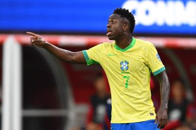 Vinicius Júnior, delantero de la Selección de Brasil.   Vinicius Júnior, delantero de la Selección de Brasil.
