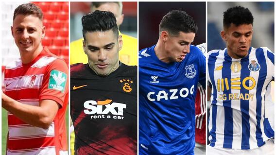 Santiago Arias, Falcao, James y Luis Díaz Santiago Arias, Falcao, James y Luis Díaz