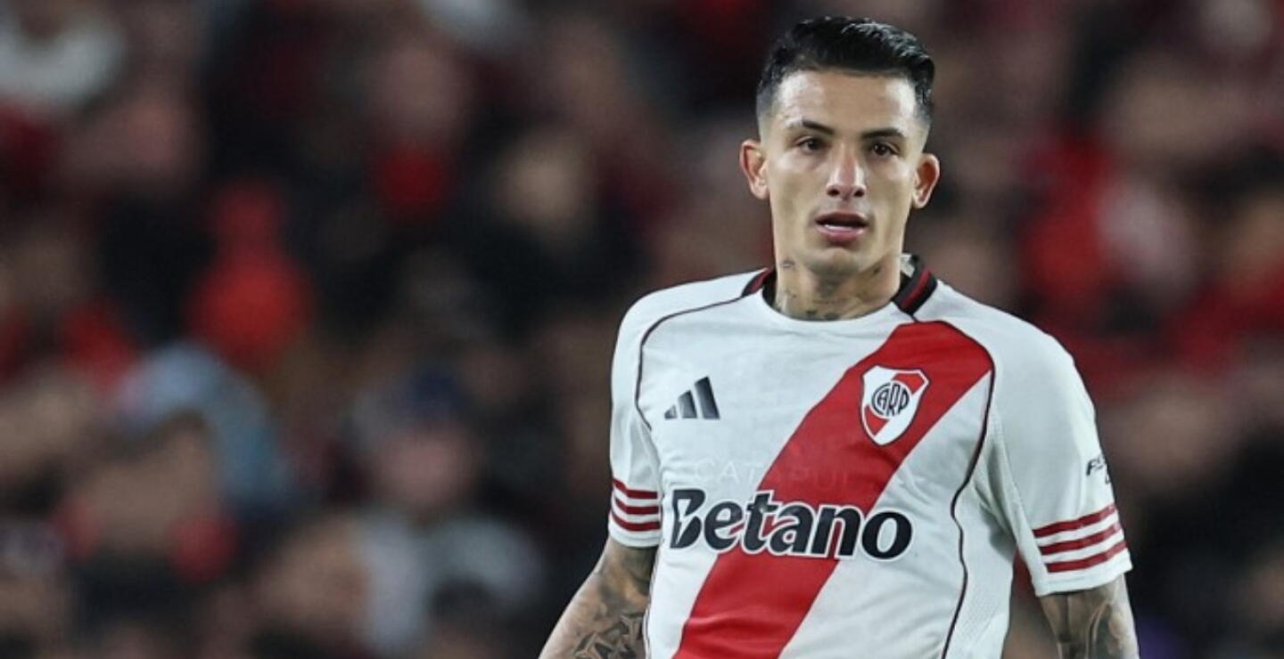 Kevin Castaño, volante colombiano que milita en River Plate.