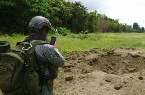 295594_Blu Radio/Fue inhabilitada pista aérea ilegal que presuntamente servía al narcotráfico. Foto: Twitter @FuerzaAereaCol
