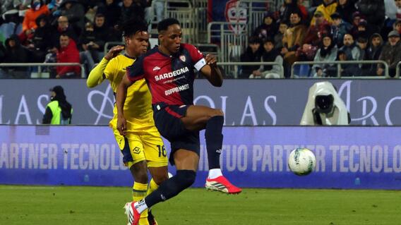 Yerry Mina es una de las figuras del Cagliari por Serie A. 