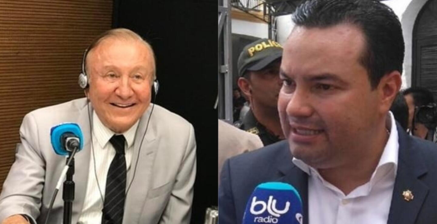 330733_BLU Radio, alcalde de Bucaramanga, Rodolfo Hernández, y el gobernador de Santander, Didier Tavera Amado / foto: BLU Radio