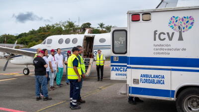 Jet Ambulancia de la Fundación Cardiovascular en Floridablanca.jpg