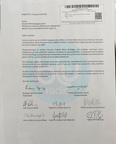 Renuncian en bloque miembros de la comisión asesora del Ministerio de Justicia