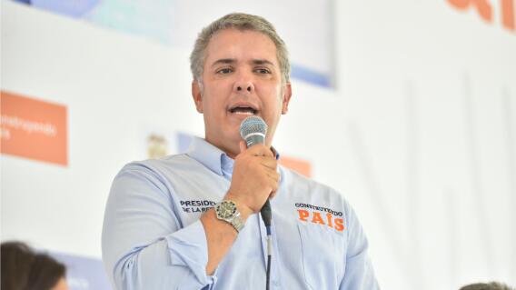 327158_BLU Radio, Iván Duque en Coveñas / foto: Presidencia