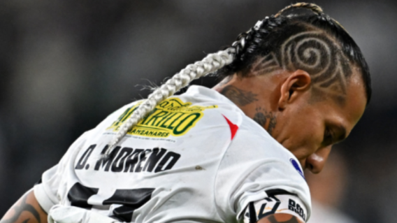 Dayro Moreno, delantero de Once Caldas. Dayro Moreno, delantero de Once Caldas.