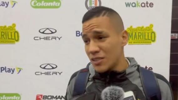 Joel Contreras, jugador de Once Caldas. Joel Contreras, jugador de Once Caldas.