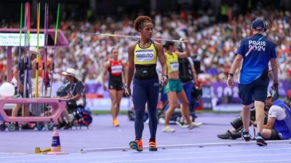 Valeria Araújo, atleta colombiana. Valeria Araújo, atleta colombiana.