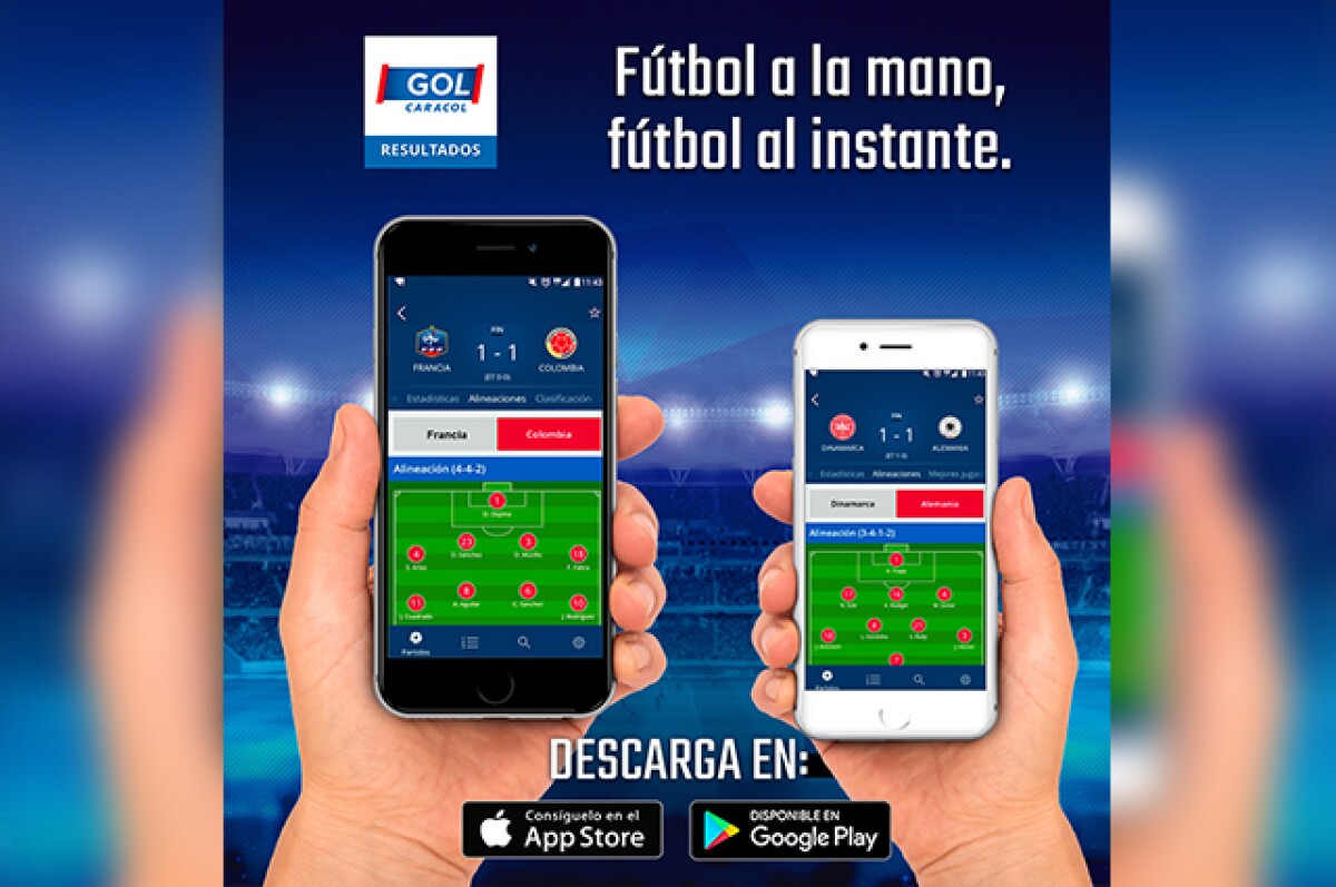 Gol Caracol Resultados La Aplicacion Movil Para Seguir Al Instante La Informacion Del Futbol Mundial