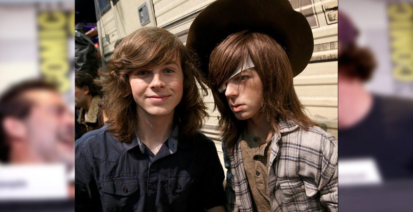 Carl Grimes es bendecido entre las mujeres pues sus dobles para las escenas de acción nunca han sido hombres.