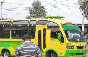 Buseta de transporte público de Bucaramanga.