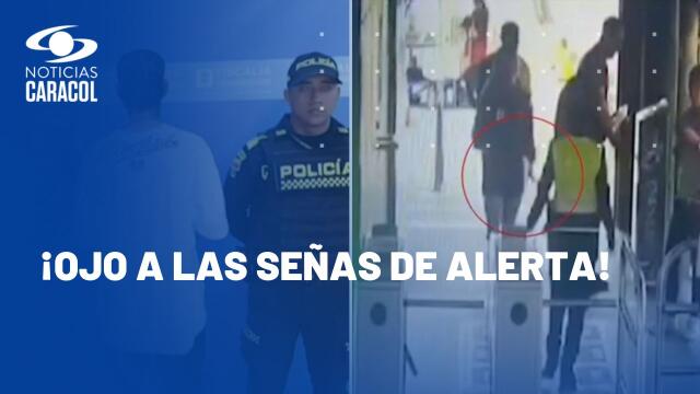 Video del momento en el que una auxiliar de Policía salva a menor de edad de ser asesinada Video del momento en el que una auxiliar de Policía salva a menor de edad de ser asesinada