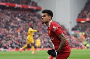 Luis Díaz gran figura de Liverpool contra Wolverhampton por la Premier League.