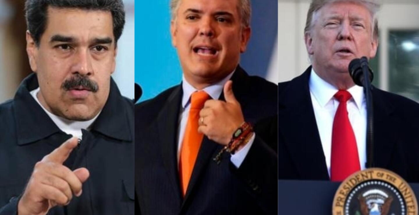 331310_BLU Radio, Nicolás Maduro, Iván Duque y Donald Trump / fotos: AFP