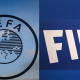 Logo de la UEFA y de la FIFA 