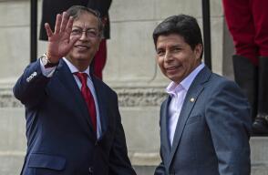 Gustavo Petro y Pedro Castillo Gustavo Petro y Pedro Castillo