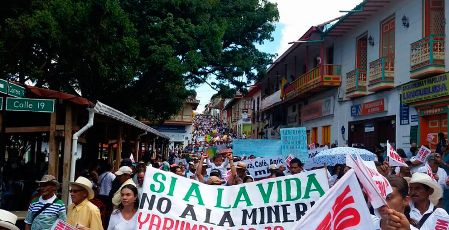 245702_Marcha en contra de la minería en Concordía, Antoquia / Foto: Cortesía Víctor Correa