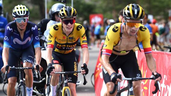 Acción de la etapa 6 de la Vuelta a España. Acción de la etapa 6 de la Vuelta a España.
