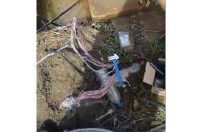 278486_Daño en redes de Emcali. Foto: Tomada del video.