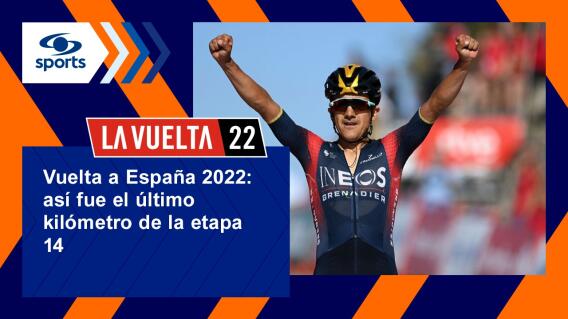 Último kilómetro de la etapa 14 de la Vuelta a España Último kilómetro de la etapa 14 de la Vuelta a España