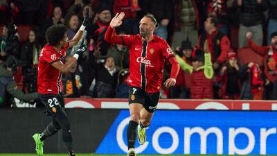 Johan Mojica en Mallorca frente al Betis por Liga de España.