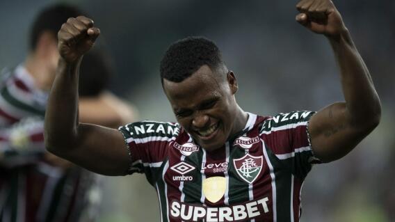 Jhon Arias con el Fluminense. Jhon Arias con el Fluminense.