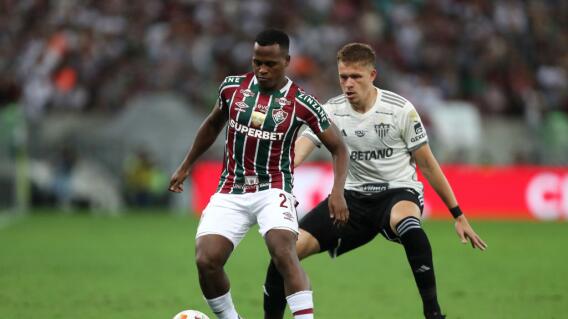 Jhon Arias en Fluminense vs. Mineiro. Jhon Arias en Fluminense vs. Mineiro.