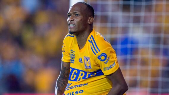 Luis Quiñones, jugador colombiano que milita en Tigres, de México. Luis Quiñones, jugador colombiano que milita en Tigres, de México.
