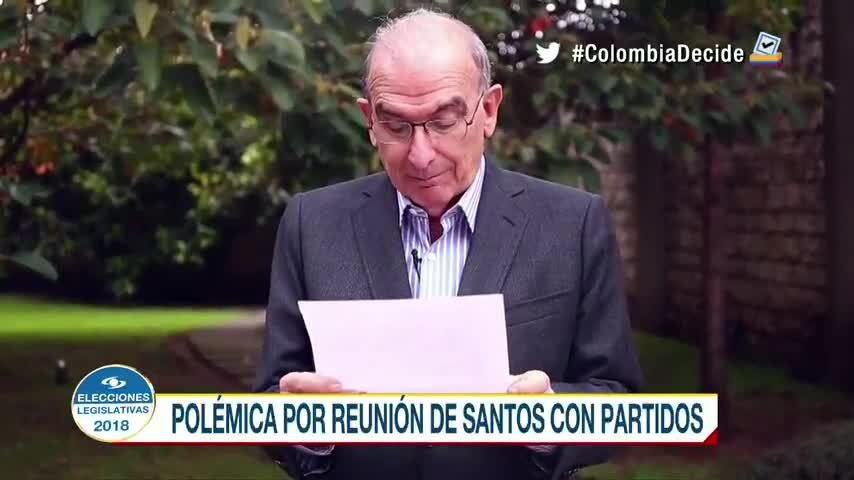 Uribe y Gaviria coinciden en crítica contra Santos por reunirse con fuerzas políticas