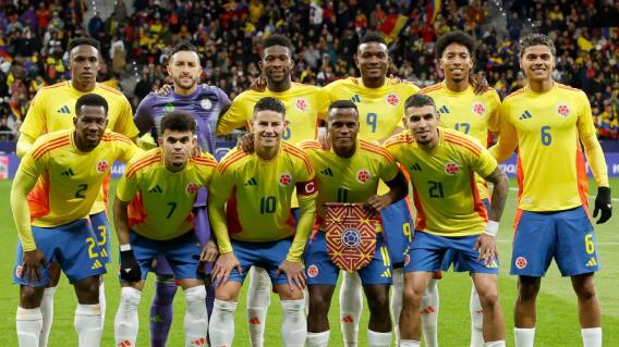 Jugadores de la Selección Colombia, en partido preparatorio previo al inicio de la Copa América 2024 Jugadores de la Selección Colombia, en partido preparatorio previo al inicio de la Copa América 2024