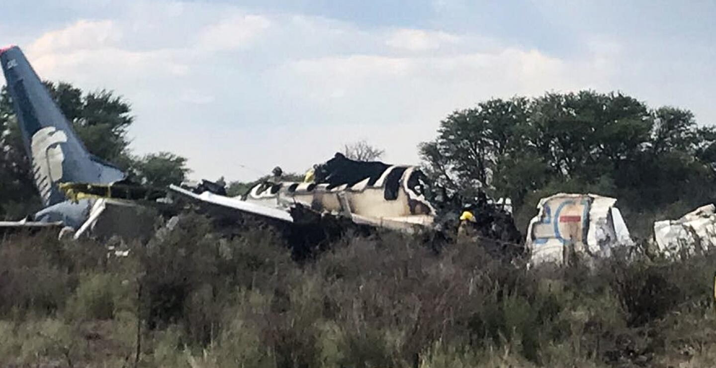 312333_Foto: Accidente aéreo México - AFP / Durango Civil Protection
