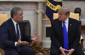327482_Blu Radio. Iván Duque - Donald Trump. Foto: AFP