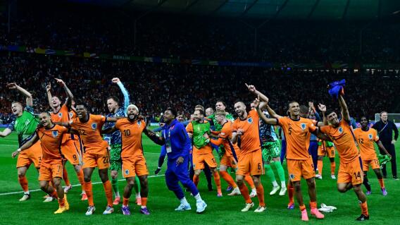 Países Bajos celebra en la Eurocopa. Países Bajos celebra en la Eurocopa.