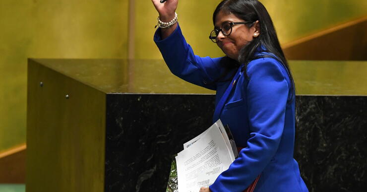 344601_Varios países abandonan recinto de ONU por intervención de Delcy Rodríguez / Foto: AFP