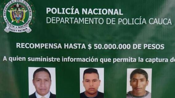 293013_Blu Radio / Revelan foto del presunto responsable de emboscada a policías en Cauca. Foto: Policía Cauca.