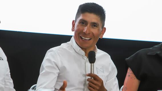 Nairo Quintana en la presentación de su Gran Fondo. Nairo Quintana en la presentación de su Gran Fondo.