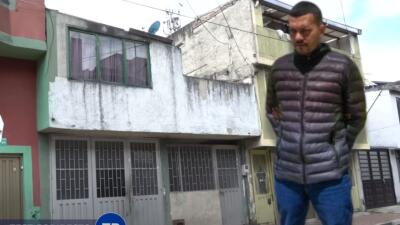En esta vivienda del bario El Muelle, localidad de Engativá, fue capturado alias El Costeño