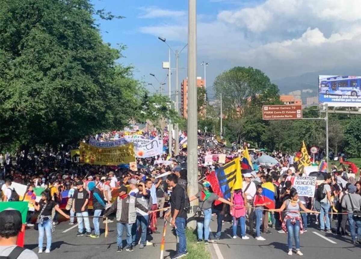 Así será el recorrido de la marcha del paro nacional en Medellín este