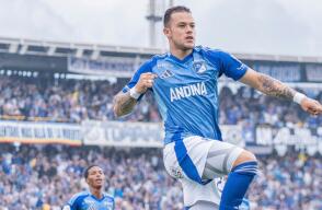 Millonarios le ganó a Alianza, pero quedó con una delicada baja por lesión de Leonardo Castro