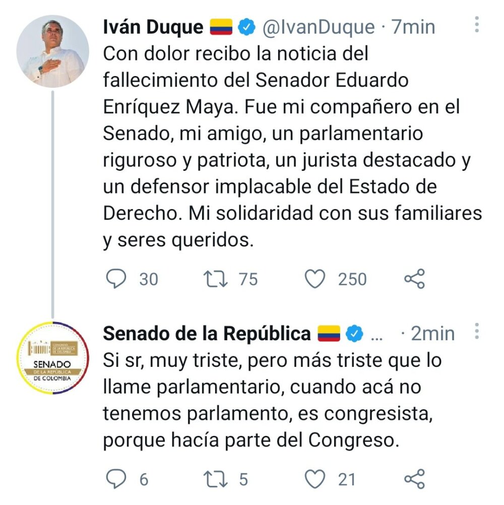 El trino borrado de la cuenta del Senado contra el presidente Duque.jpg