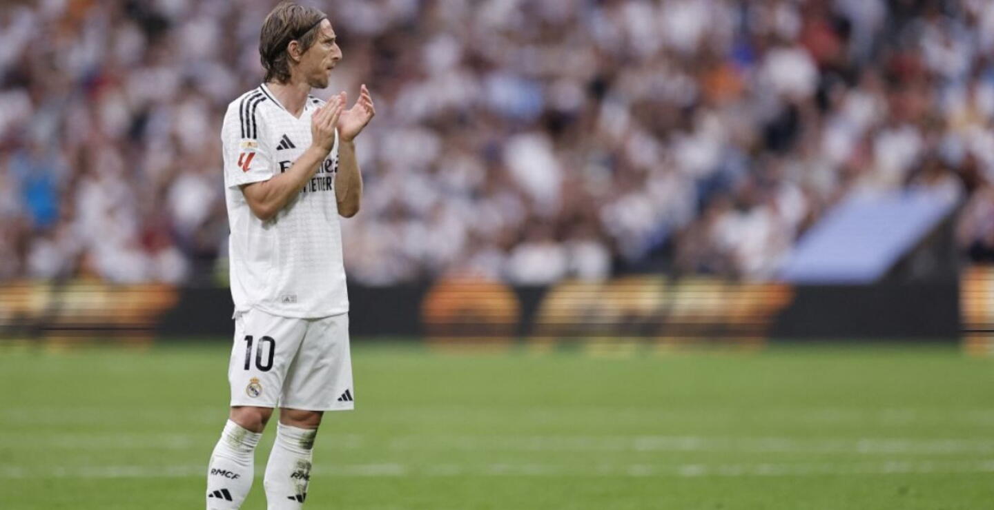 Luka Modric despidiéndose del Real Madrid.