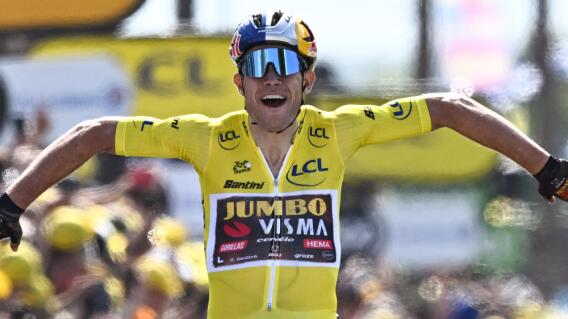 Wout van Aert, actual líder del Tour de Francia 2022 Wout van Aert, actual líder del Tour de Francia 2022