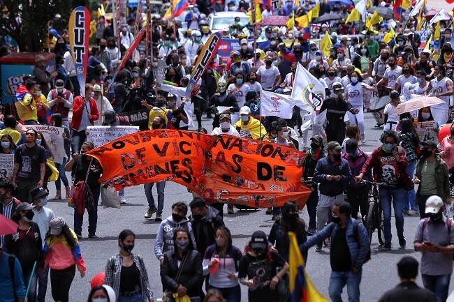 Marchas en Colombia por paro nacional